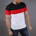 Black, Red, And White Big Panel Tee - TeeFit Fashion