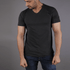 Tf-Charcoal Texture V-Neck Tee - TeeFit Fashion