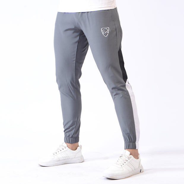 Tf-Charcoal Micro Bottoms With Black And White Panel