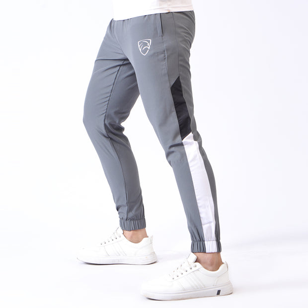 Tf-Charcoal Micro Bottoms With Black And White Panel