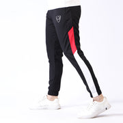 Tf-Black Micro Bottoms With Red And White Panel