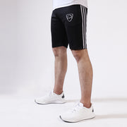 Black Three Stripes Quick Dry Shorts