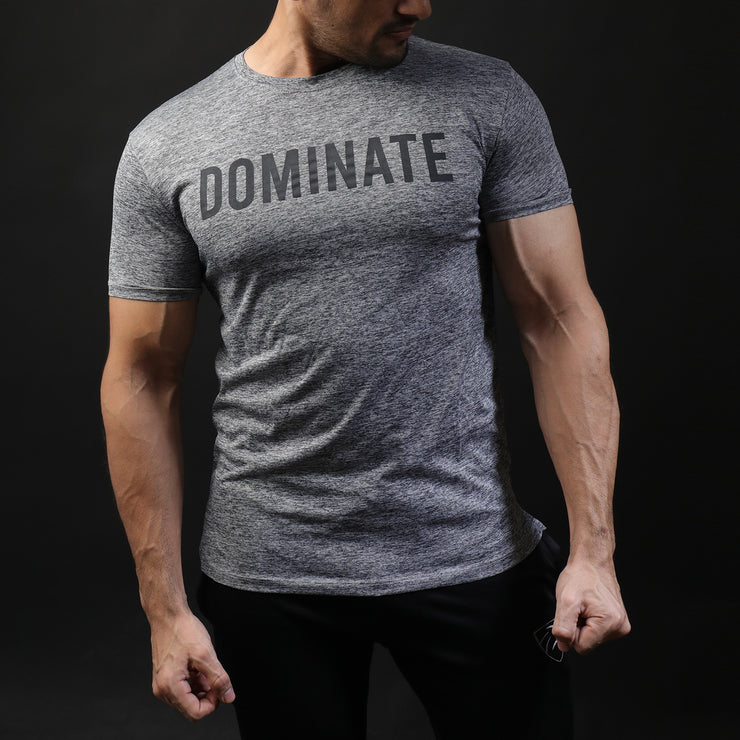 Grey Dominate Textured Tee
