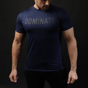 Navy Dominate Textured Tee
