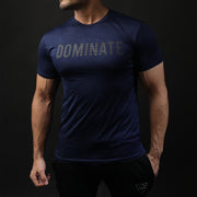 Navy Dominate Textured Tee