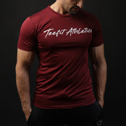 Maroon Teefit Athletics Basic Tee