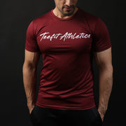 Maroon Teefit Athletics Basic Tee