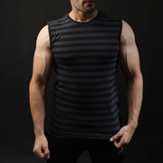 Dark Striper Sleeveless Top