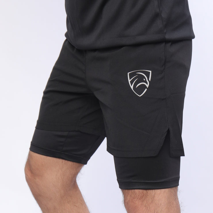 Black Micro Premium Compression Shorts