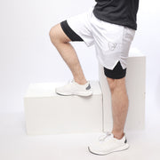 White/Black Micro Premium Compression Shorts