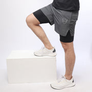 Charcoal/Black Micro Premium Compression Shorts