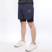 Navy/Black Micro Premium Compression Shorts