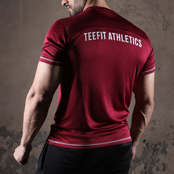 Teefit Maroon Core Performance Tee