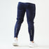 Navy Interlock Bottoms With Front Logo And Calf Printing