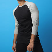 Black & Grey Raglan Tee