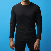 Black Long Sleeve Raglan Tee