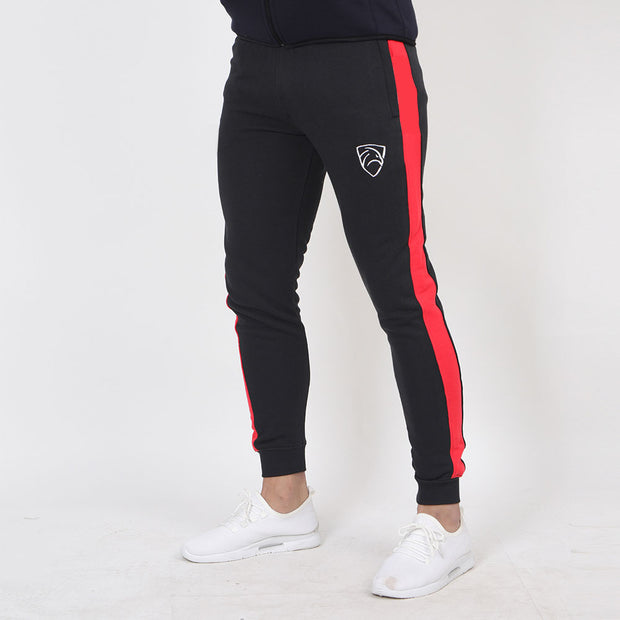 Tf-Black & Red Zipper Top Tracksuit