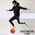 Black PolyFleece Tracksuit With Side White Panel and Hood