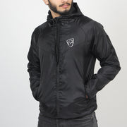 All Black Wind Crusher Zipper Hood