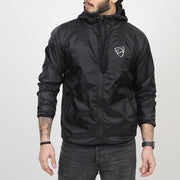 All Black Wind Crusher Zipper Hood