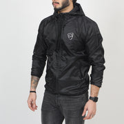 All Black Wind Crusher Zipper Hood