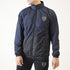 Navy Texture And Black Performance Mock Neck Zipper