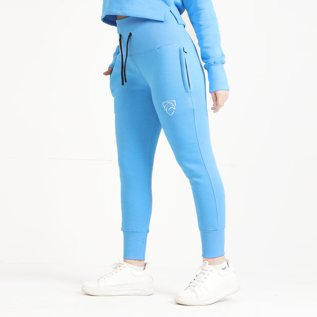 Tf-Blue High Waisted Women Trouser
