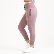 Tf-Basic Light Grape Crop Cut And High Waisted Tracksuit