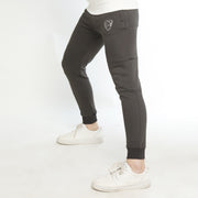 Smoke Grey Solid Fleece Bottoms