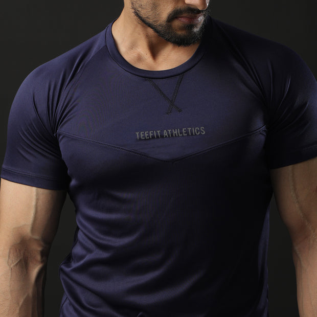 Navy Teefit Athletics Performance Tee