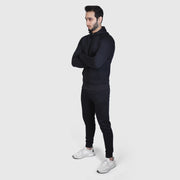 All Black Fleece Tracksuit With Black Logo