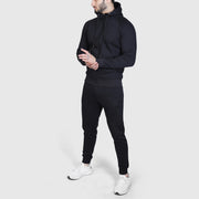 All Black Fleece Tracksuit With Black Logo