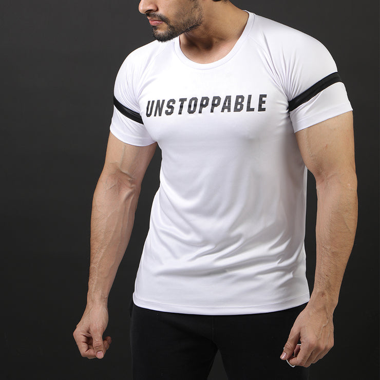 White Unstoppable Performance Tee