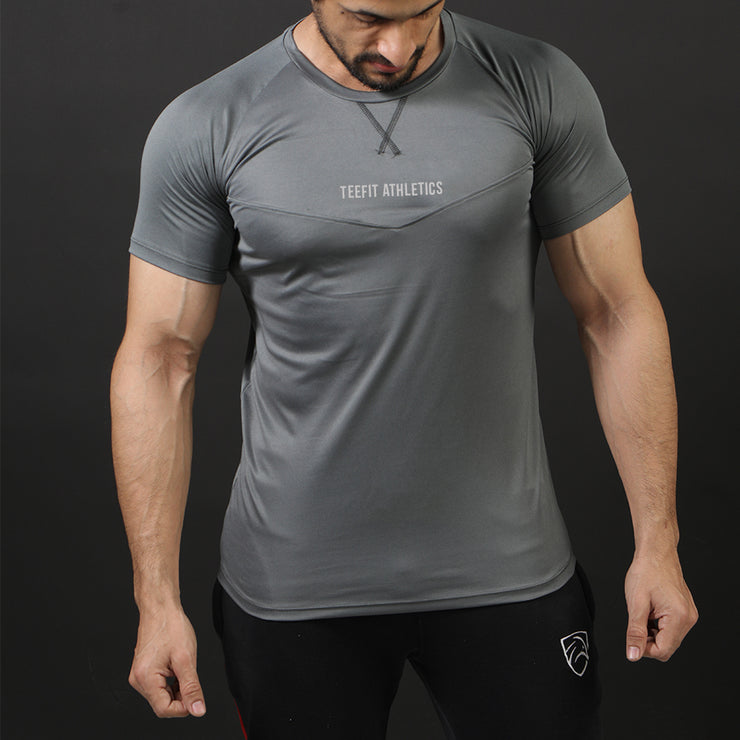 Charcoal Teefit Athletics Performance Tee