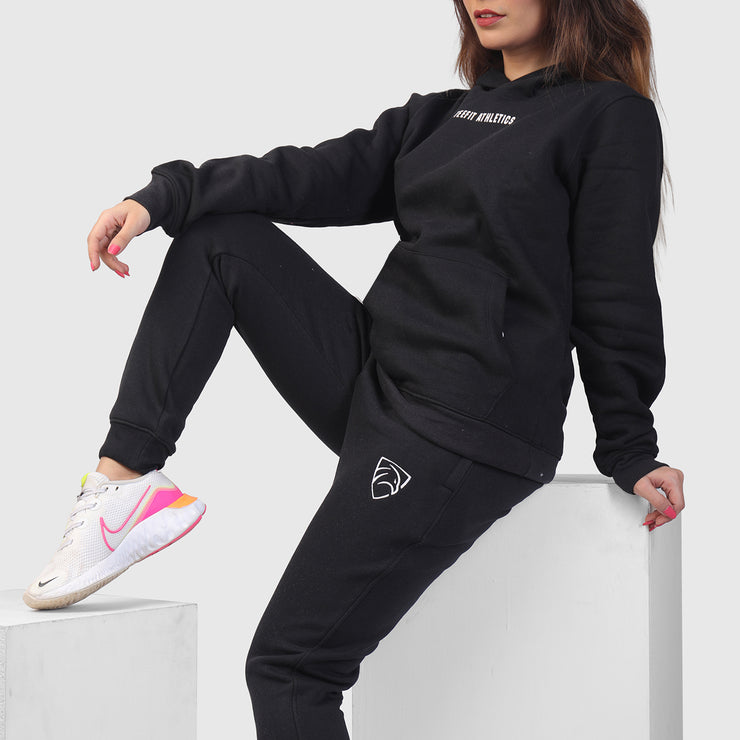 Black Unisex Premium Pull Over Tracksuit