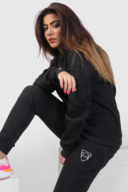 Black Unisex Premium Pull Over Tracksuit