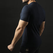 Tf-Premium Navy Half Sleeve V-Neck