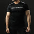 Teefit Three Stripes Black Athletic Tee