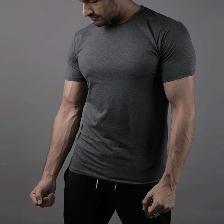 Quick Dry Charcoal Premium Tee - TeeFit Fashion