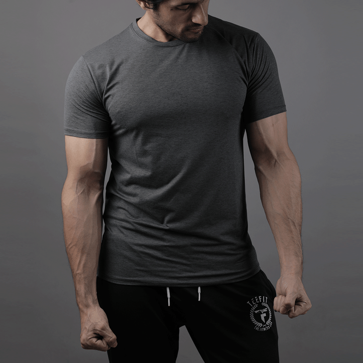 Quick Dry Charcoal Premium Tee - TeeFit Fashion
