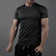 Quick Dry Black Textured Tee - TeeFit Fashion