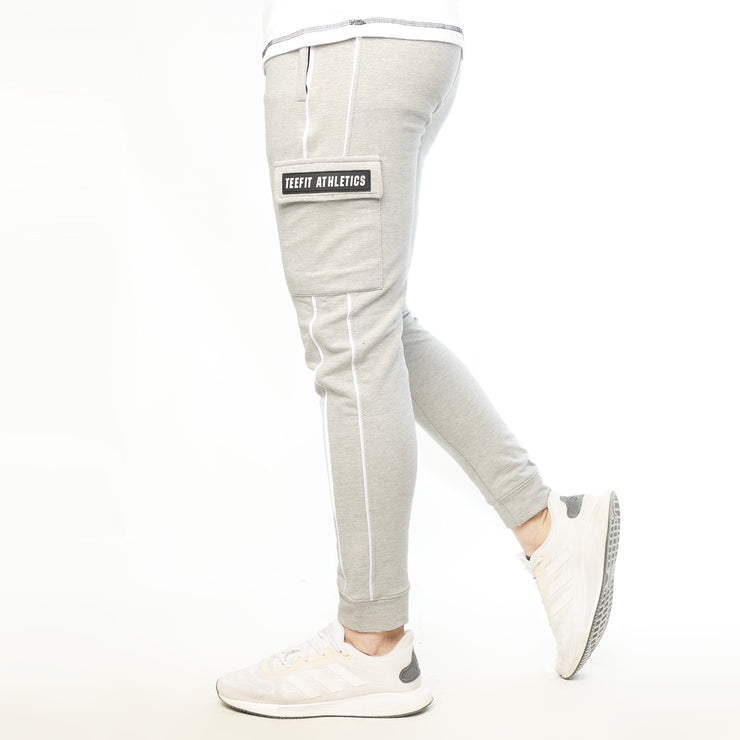 Iconic Heather Grey Lycra Terry Bottoms