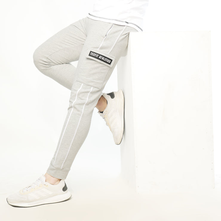 Iconic Heather Grey Lycra Terry Bottoms