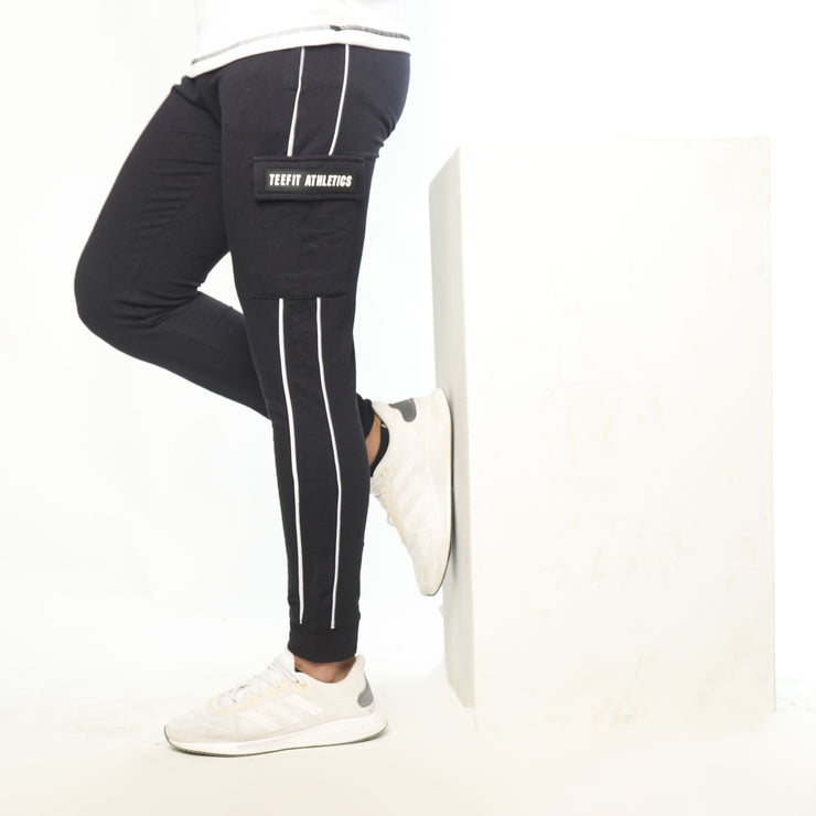 Iconic Light Black Lycra Terry Bottoms