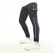 Iconic Light Black Lycra Terry Bottoms