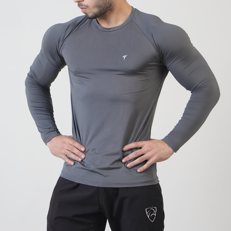 Tf-Full Sleeve Charcoal Alpha Tee