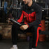Tf-Black & Red Zipper Top Tracksuit