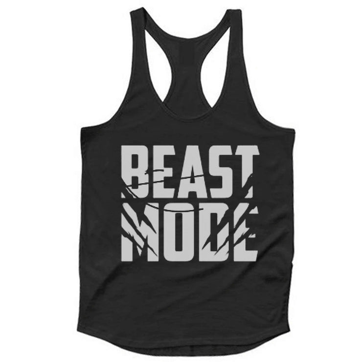 Beast Mode Tank With Dull White Print