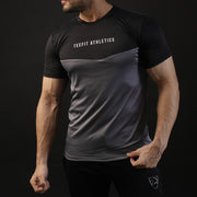Charcoal And Black Contrast Performance Tee