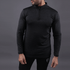 Limited Edition Quick Dry Melange Black Zipper Top - TeeFit Fashion